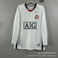 0708 manchester united away long sleeve white