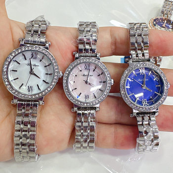 Heiheipi New Small Dial Fritillaria Face Solid Steel Band Women's Watch Live Cross-border Supply Women's Watch Waterproof