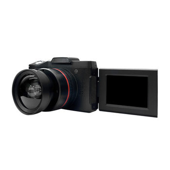 16X High-Definition Digital Camera Flip-Screen Wide-Angle Detachable Lens Photo and Video Dry Battery Dv Cross-Border