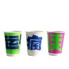 Online Red creative ins style coffee paper cup disposable milk tea soy milk hot drink thickened double-layer paper cup commercial printing log