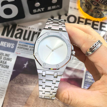 Minimalist Smooth Eight-Sided Waterproof Quartz Men's Watch Bestwin Luminous Foreign Trade Cross-Border Tiktok