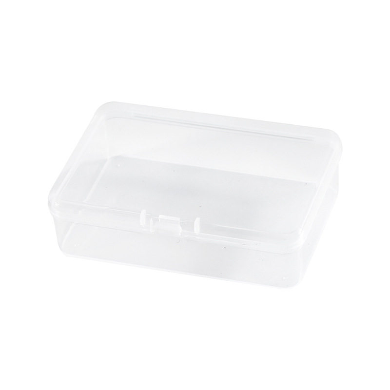 Card Storage Box Frosted Transparent Small Card with Lid for Literacy Sorting Small Objects Buttons Stationery Sticker Storage Box