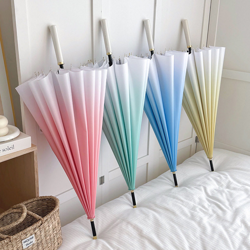 Long-Handled Umbrella, Extra Large, Windproof and Rainproof, Automatic Umbrella, High-Looking, Reinforced Straight Pole, Uv Protection and Sunshade Umbrella