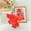 Trendy Cute Marine Animal Crab and Crayfish Plush Toy Keychain Bag Accessory