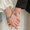 Cold Wind Bracelet Double Layer Stacked and Stitched Magnet Love Suction Bracelet Men's and Women's TikTok Explosions Couple's Hand Jewelry