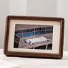 High-Grade Walnut Mortise and Tenon Photo Frame, Solid Wood Photo Frame, Wooden A4 Picture Frame, 10inch Ornaments, Photo Hanging on the Wall
