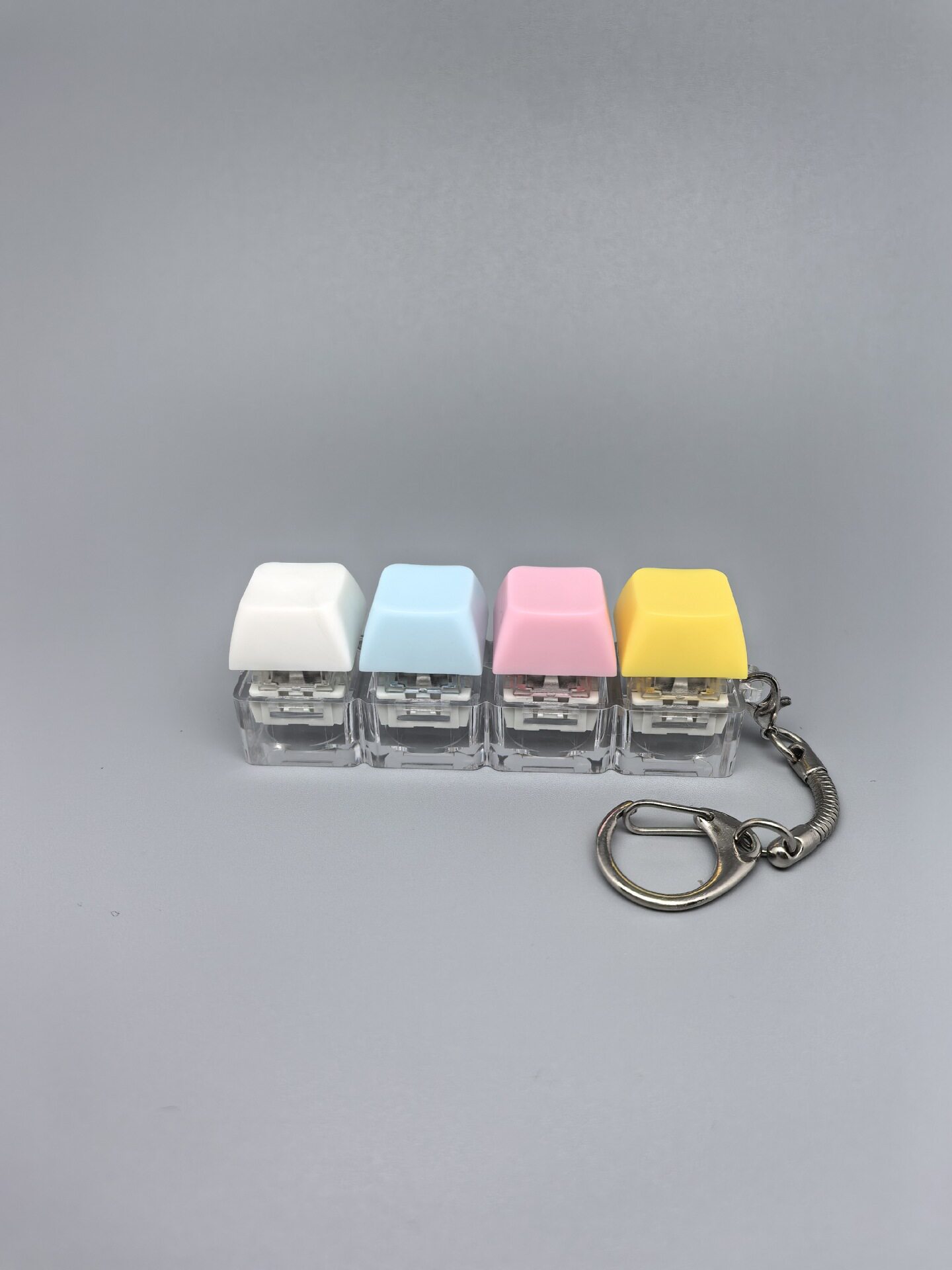四键马卡龙按键解压玩具钥匙扣键盘办公摸鱼按键解压玩具跨境