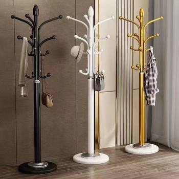 Clothes Rack Floor-Standing Vertical Iron Clothes Rack Bedroom Coat Rack Floor-Standing Bag Rack Living Room Home Clothes Rack