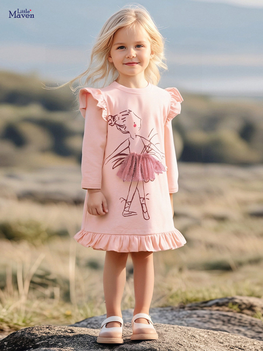 Autumn Long-sleeve Girls' Dress, [Style] Cute Kids' Dress, Children's Clothing Wholesale & Dropshipping