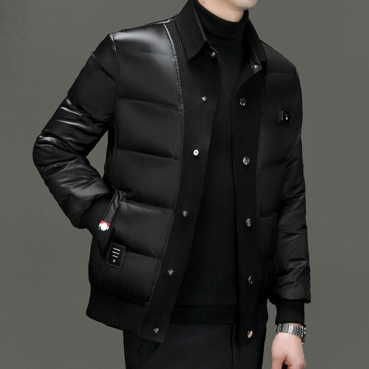 New Winter down Jacket Men's Casual Short Top Business Casual Men's Jacket Dad Wear Sinic