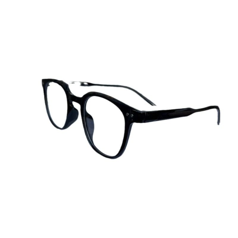 New anti-blue light glasses beige nail small square retro black frame plain glasses optical myopia frame glasses 1015