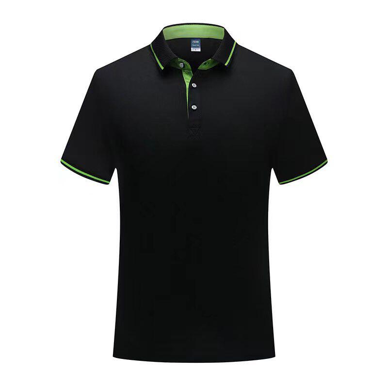 polo衫定制印logo长袖男立领商务风工作服纯棉轻奢翻领广告文化衫