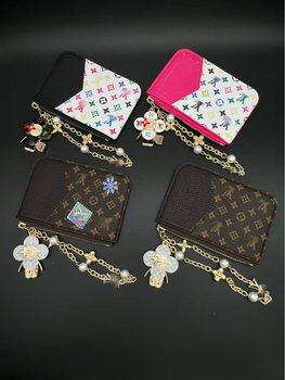 Donkey Brand Cross-Border Bag Women's 2025 New Panda Keychain Card Holder Small Square Bag Wallet Breathable Expansion Small Card Holder