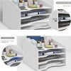 File Rack Desktop Storage Rack Office Supplies Folder A4 Double Clip Folder File Column Paper Cutting Storage Box