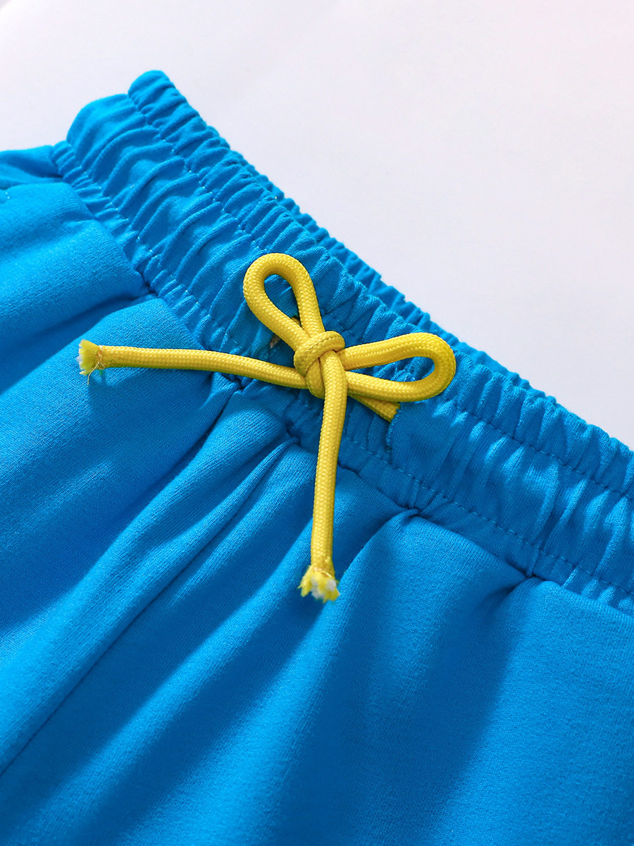 New Summer Kids' Clothing, Cartoon Boys' Set, Cotton Applique Kids' 2-piece Outfit