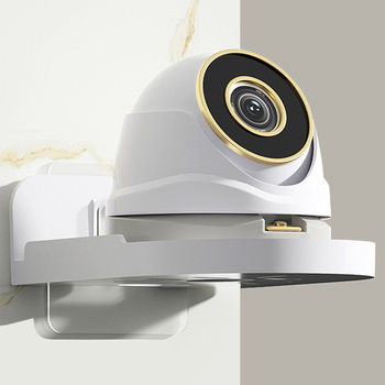 Household indoor surveillance camera punch-free storage rack bracket storage rack Wall seamless fixed universal bracket