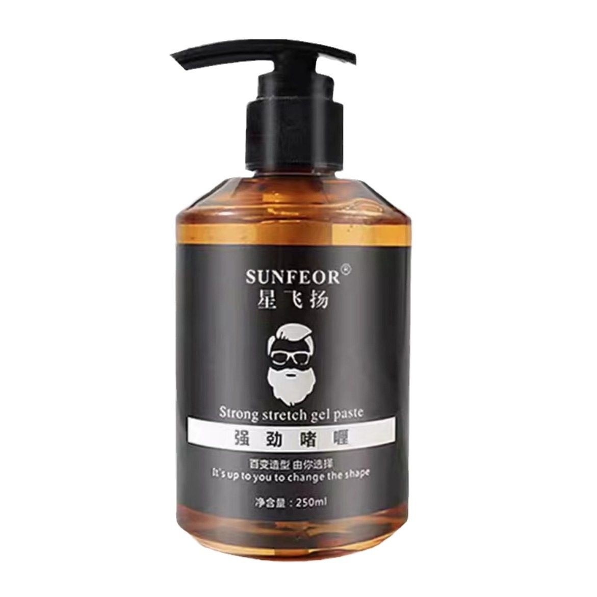 Gel cream oil head strong styling extra hard gel water hair salon hair spray dry gel hair wax wholesale 250ml