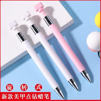 Source Factory New Manicure Dot Pen Tool Rotating Dot Drill Crayon Sticky Drill Pen Manicure Dot Crayon Sticker Diamond