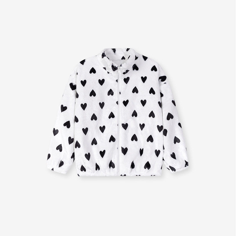 Girls' Autumn Long-Sleeve Hoodie, Style Cute Fleece-Lined Top