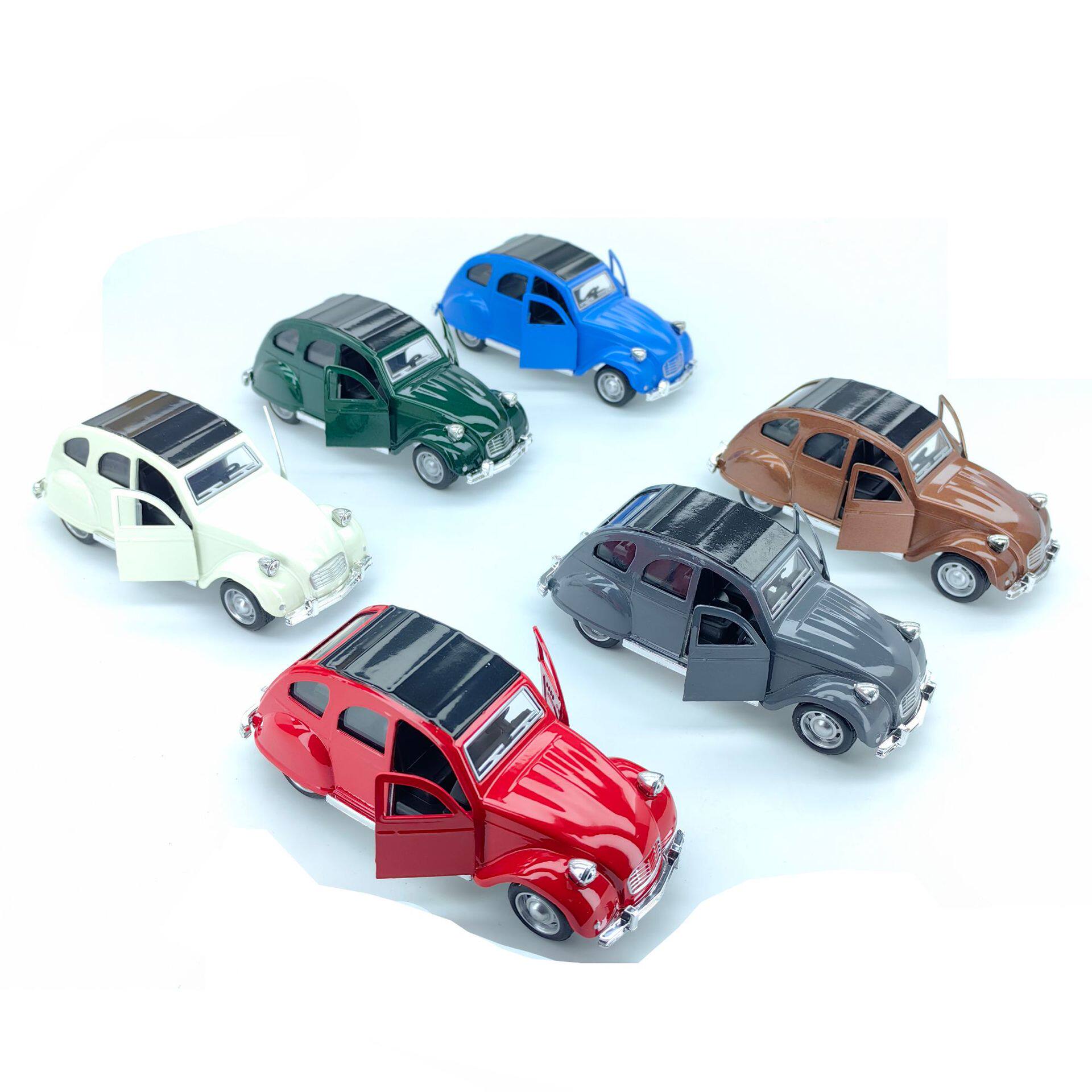 跨境老爷车儿童合金玩具车仿真合金车1:34男孩车子合金车模型玩具