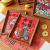 God of Wealth Jigsaw Puzzle Photo Frame 108 New Year Spring Festival Gift Framed Picture Frame Desktop Room Decoration Table