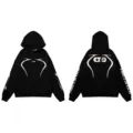 [Pure Cotton Hooded Sweatshirt] DY-W16 Black