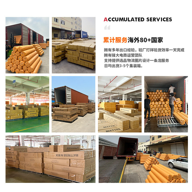 Japanese Cross-Border Compression Mattress Bagged Spring Sponge Mattress