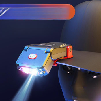 Smiling Shark Sensor Cap Clip Lamp Head-Mounted Strong Light Outdoor Super Bright Fishing Lamp Portable Headlight Waterproof Charging