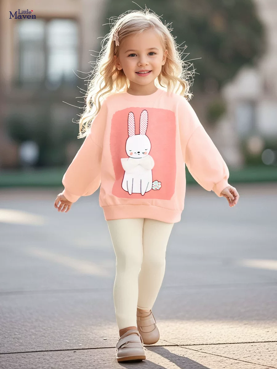Girls' Autumn Long-Sleeve Cartoon Hoodie Wholesale, Kids' Wear