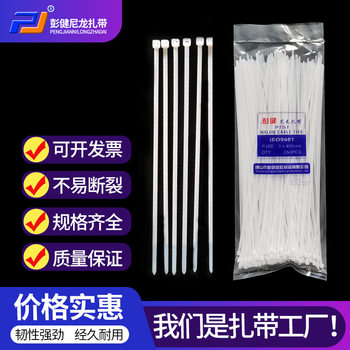 Pengjian Nylon Cable Tie Plastic Buckle Strong Cable Tie Rope Wire Bundling Strap Holder Self-Locking Cable Tie
