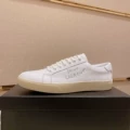 Style 6 white leather with silver letters and white tail