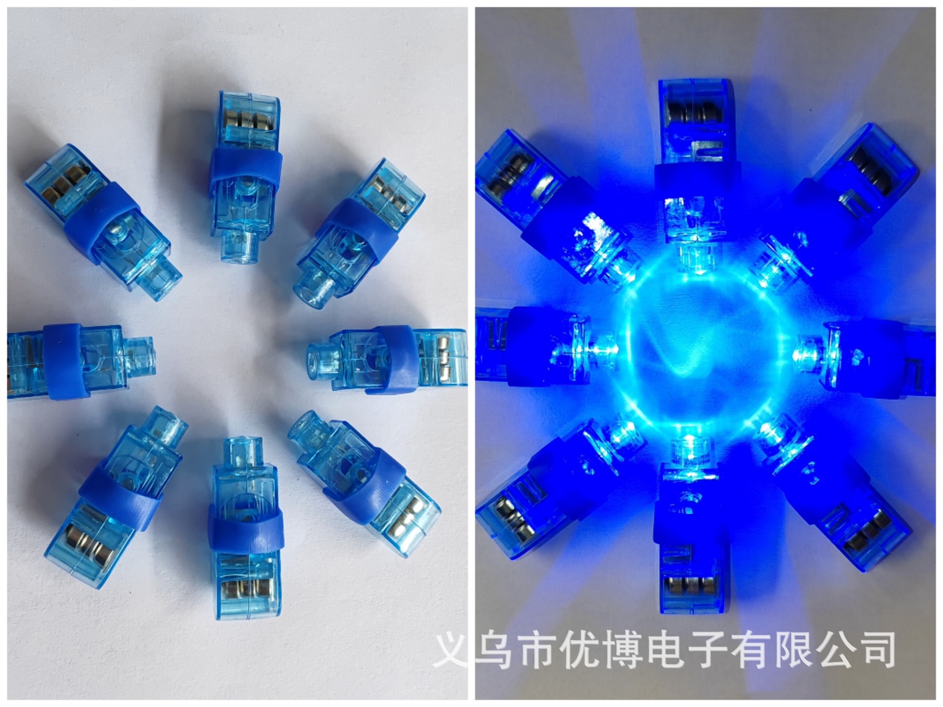 厂家直销LED闪光手指灯冰雕刺身灯夜航灯助威道具发光玩具批发