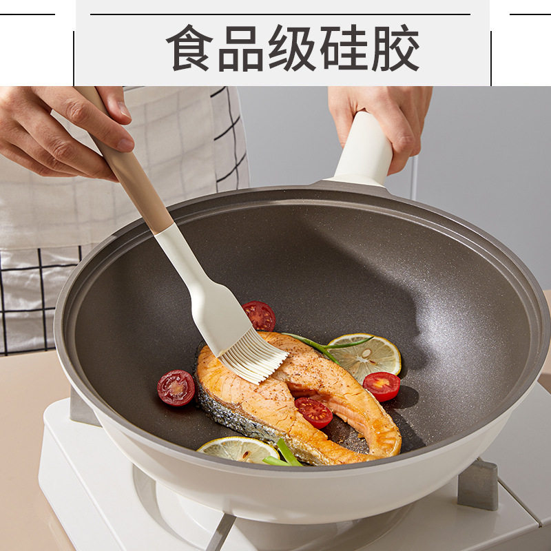 Large Silicone Brush Food Grade Silicone Oil Brush High Temperature Resistant Household Barbecue Brush Baking Egg Liquid Brush