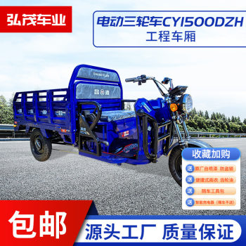 Changzhou Electric Tricycle for Express Delivery, Household Use, Agricultural Use, Market Stalls, Adult Cargo Transport, Heavy-Duty Battery-Powered Vehicle Manufacturer
