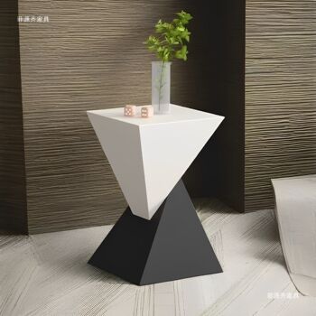 Italian Minimalist Modern Minimalist Style Living Room Geometric Designer Small Apartment Table Square Bedside Table Creative Table Coffee Table