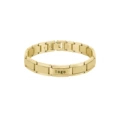 Curved gold tag