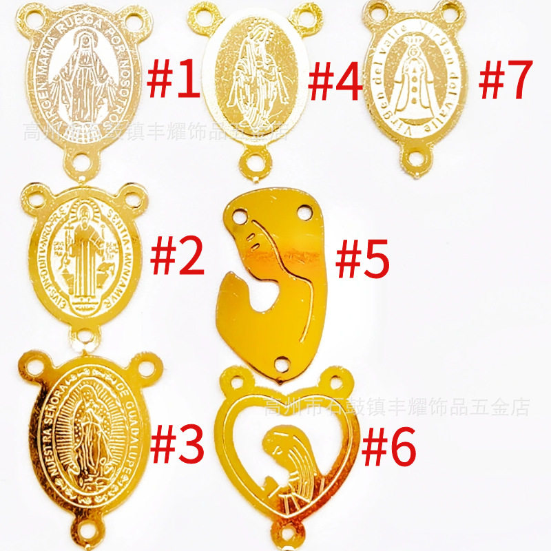 3mm gold clavicle chain stainless steel round bead necklace cross necklace Amazon hot sale jewelry accessories