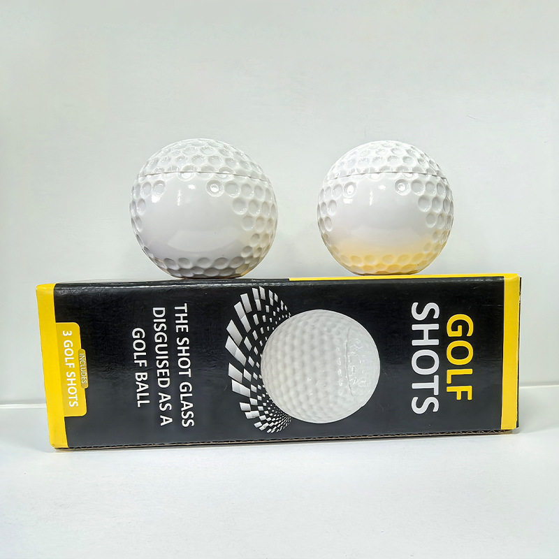 Creative 50ml Plastic Small Shot Glass Golf Ball Liquor Cup Quantum Bullet Cup Shot Glass