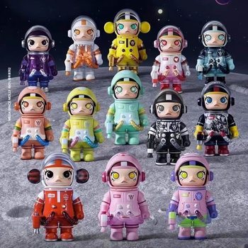 Bubble Mart MEGA Collection Series MOLLY Jasmine Anniversary Astronaut Blind Box Ornaments Children's Trendy Toys
