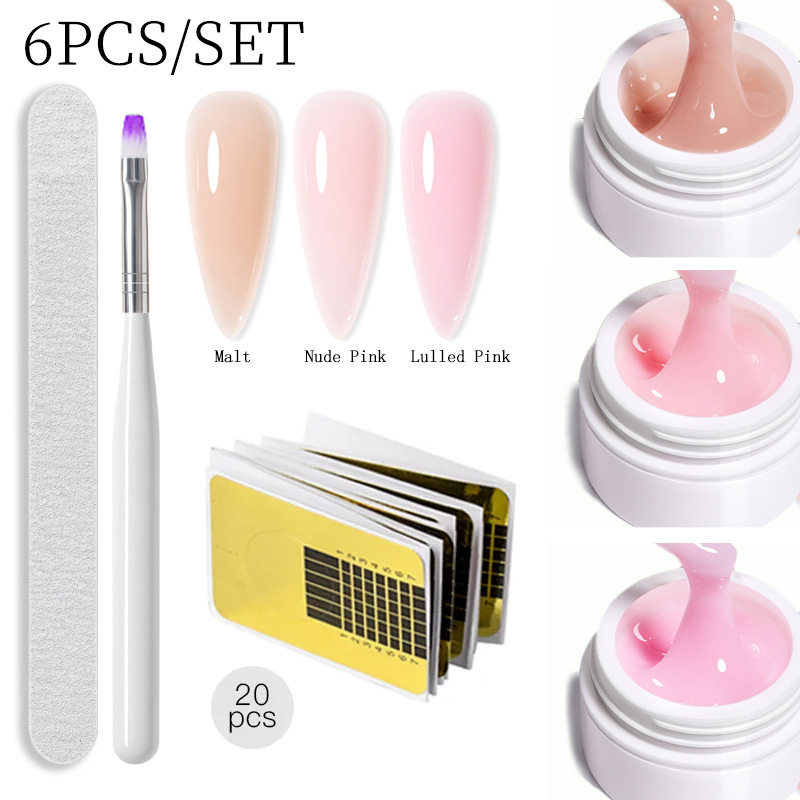 Nail art extension glue base glue construction glue painless UV shaping paper holder phototherapy pen multifunctional suit nail shop special