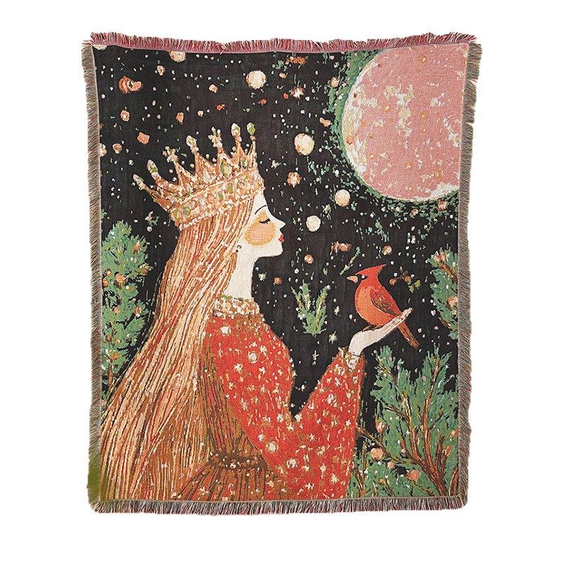 Queen Tapestry Multifunctional Throw Blanket Jacquard Thread Blanket Ins Style Throw Blanket Casual Blanket Air Conditioning Blanket Supports Factory Inspection
