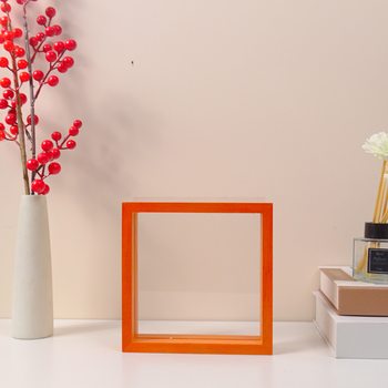 Factory wholesale trapezoidal Beech photo frame 6 inch 7 inch 8 inch photo frame creative solid wood photo album diy table lovers