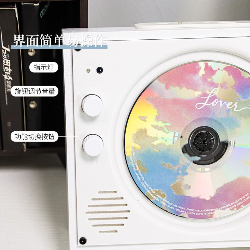 in stock CD player Bluetooth player portable integrated CD audio album retro birthday gift cross-border