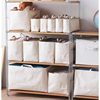 Clothes Finishing Wardrobe Storage Bag Clothes Storage Basket Canvas Finishing Fabric Storage Bag Making Storage Items