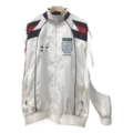 England vintage white embroidered trench coat