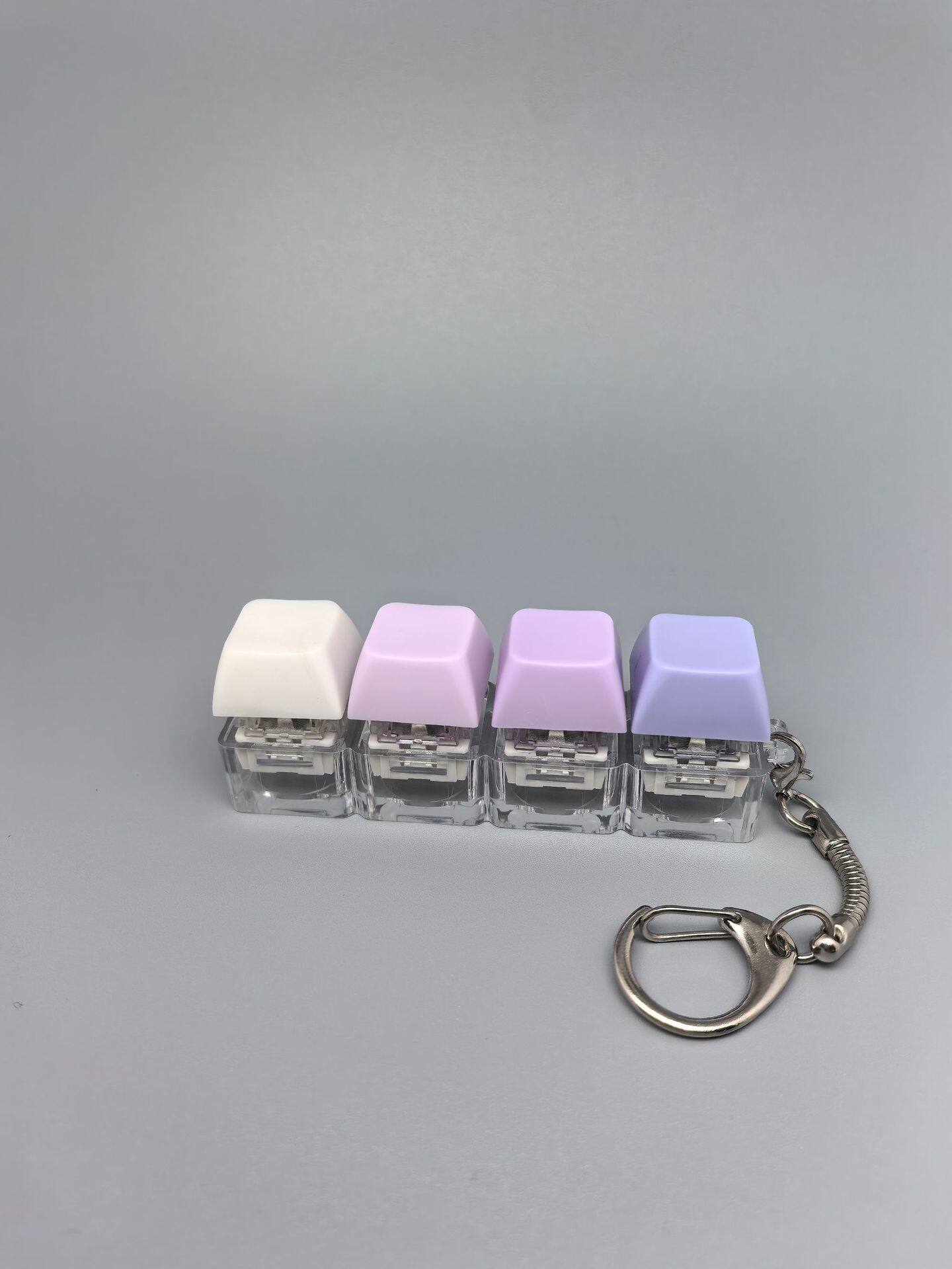 四键马卡龙按键解压玩具钥匙扣键盘办公摸鱼按键解压玩具跨境