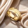 E-Commerce Popular Titanium Steel Frosted Ring for Men, European and American Fashion Design, Starry Sky, 18K Gold Non-Fading Couple Ring