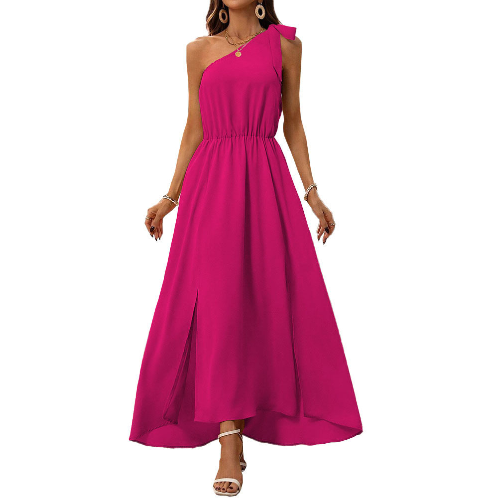 Off Shoulder Vacation Dress Slim Fit Elastic Waist Sexy Style Ideal for Summer Parties Wholesale Available