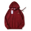 Burgundy pullover with red mouth