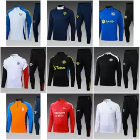 2526 New Model Ajax Arsenal Barcelona Chelsea Football Team Casual Sports Commuting Half-Zip Football Jersey
